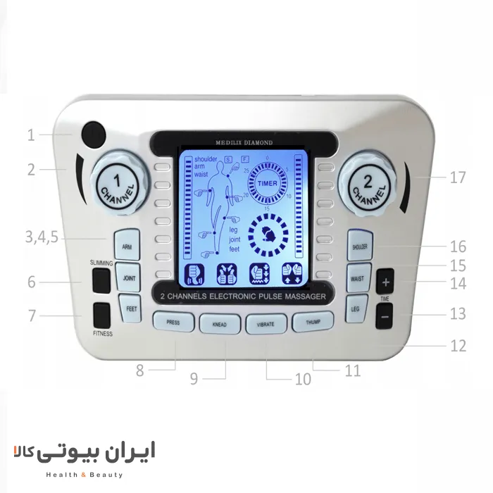ماساژور برقی و تنس عضلانی کارینا مدل AS979 - Image 3