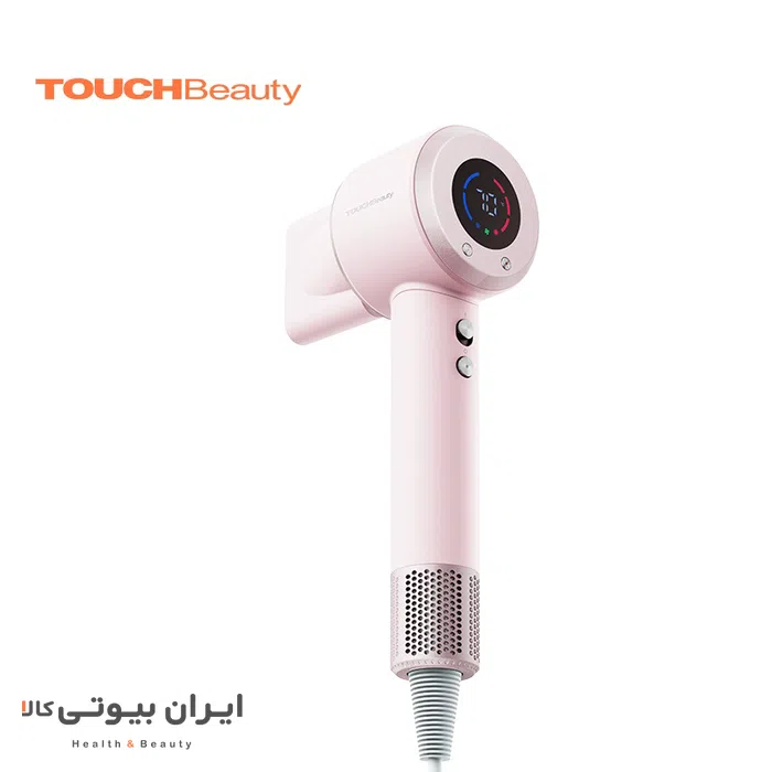 سشوار حرفه ای تاچ بیوتی مدل Ionic LCD با یون منفی و نازل مغناطیسی TB-2592
